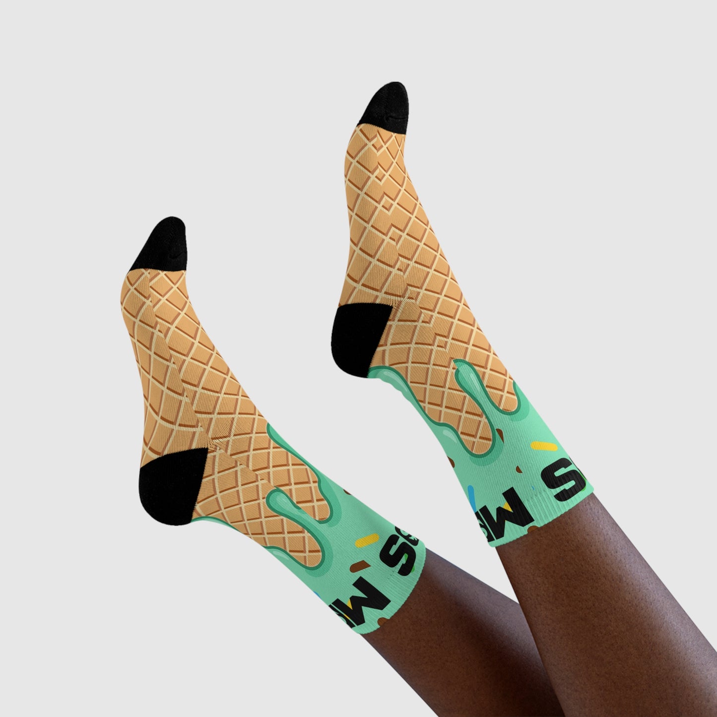 Small socks ice cream mint w/ MDS