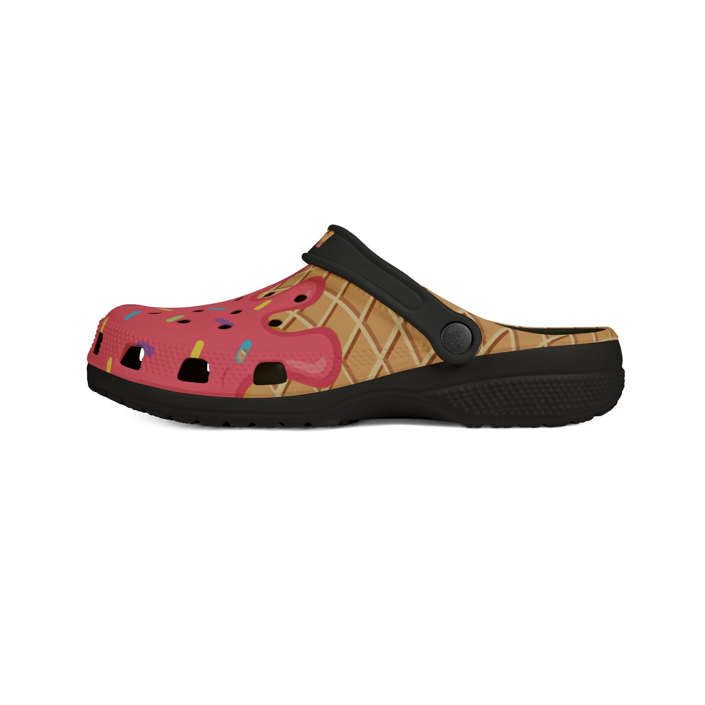 Clogs Strawberry drip ice cream with matching MDS