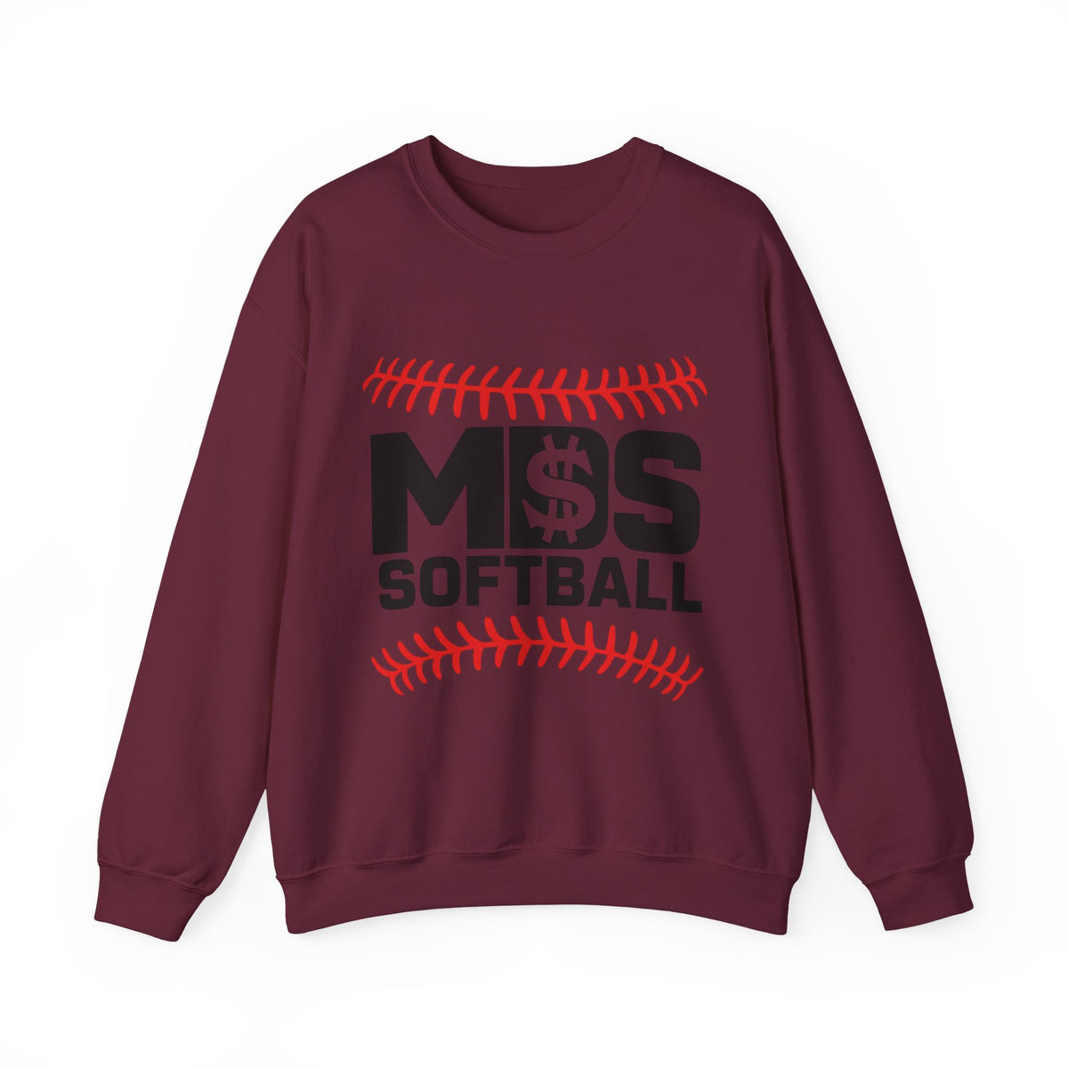 Softball Money Crewneck Sweatshirt, Unisex Sports Pullover, Perfect Gift for Softball Players, Casual Sportswear, Ideal for Team Events