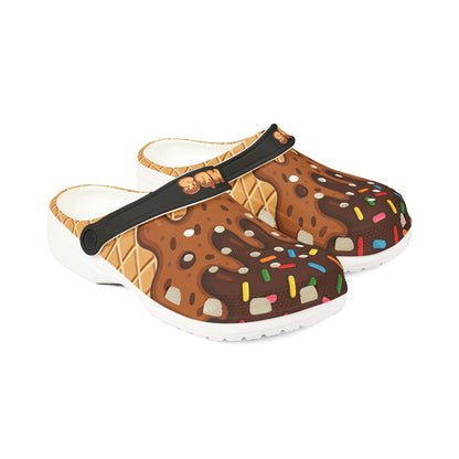 Clogs with Drip Ice Cream Chocolate brownie and matching MDS