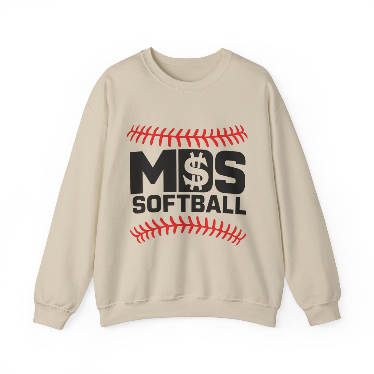 Softball Money Crewneck Sweatshirt, Unisex Sports Pullover, Perfect Gift for Softball Players, Casual Sportswear, Ideal for Team Events