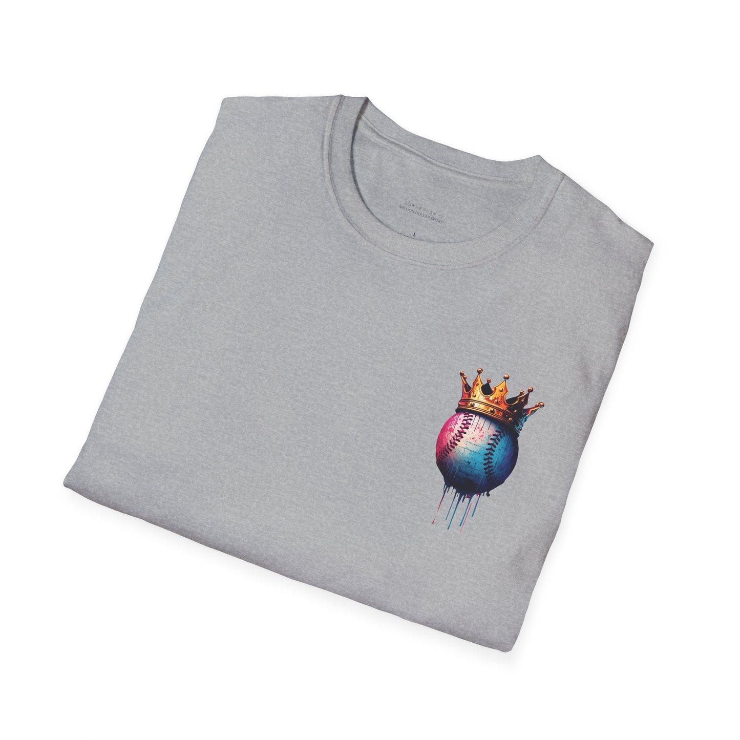Baseball W/ Crown and Triple MDS on back unisex shirt