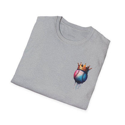 Baseball W/ Crown and Triple MDS on back unisex shirt