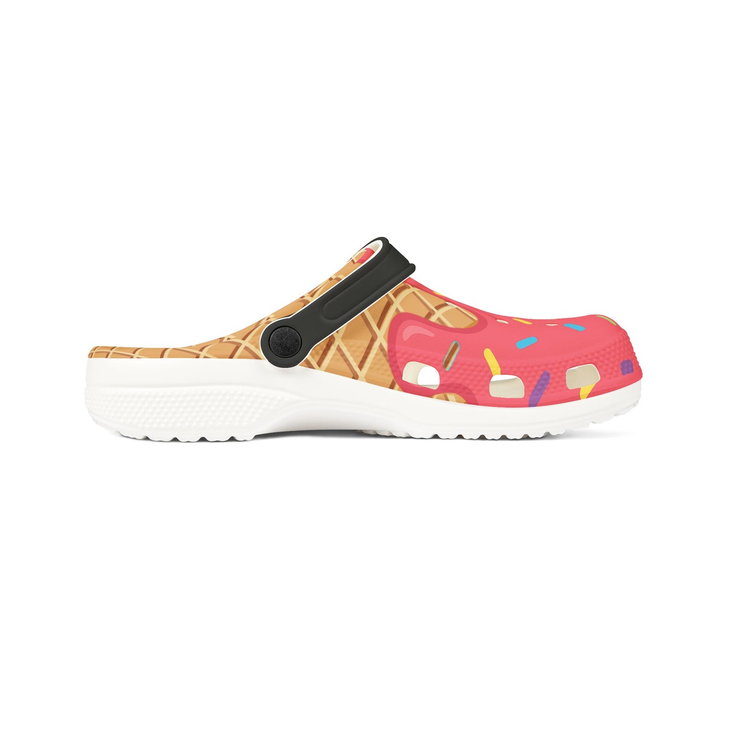 Clogs Strawberry drip ice cream with matching MDS