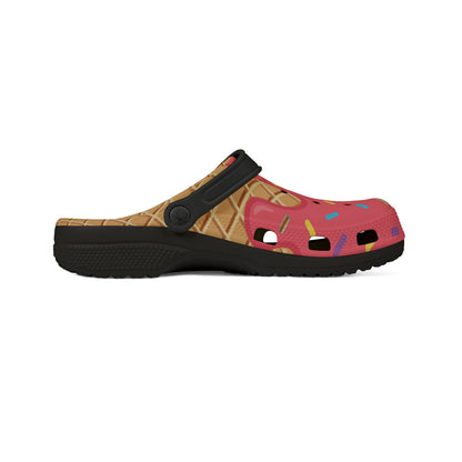 Clogs Strawberry drip ice cream with matching MDS
