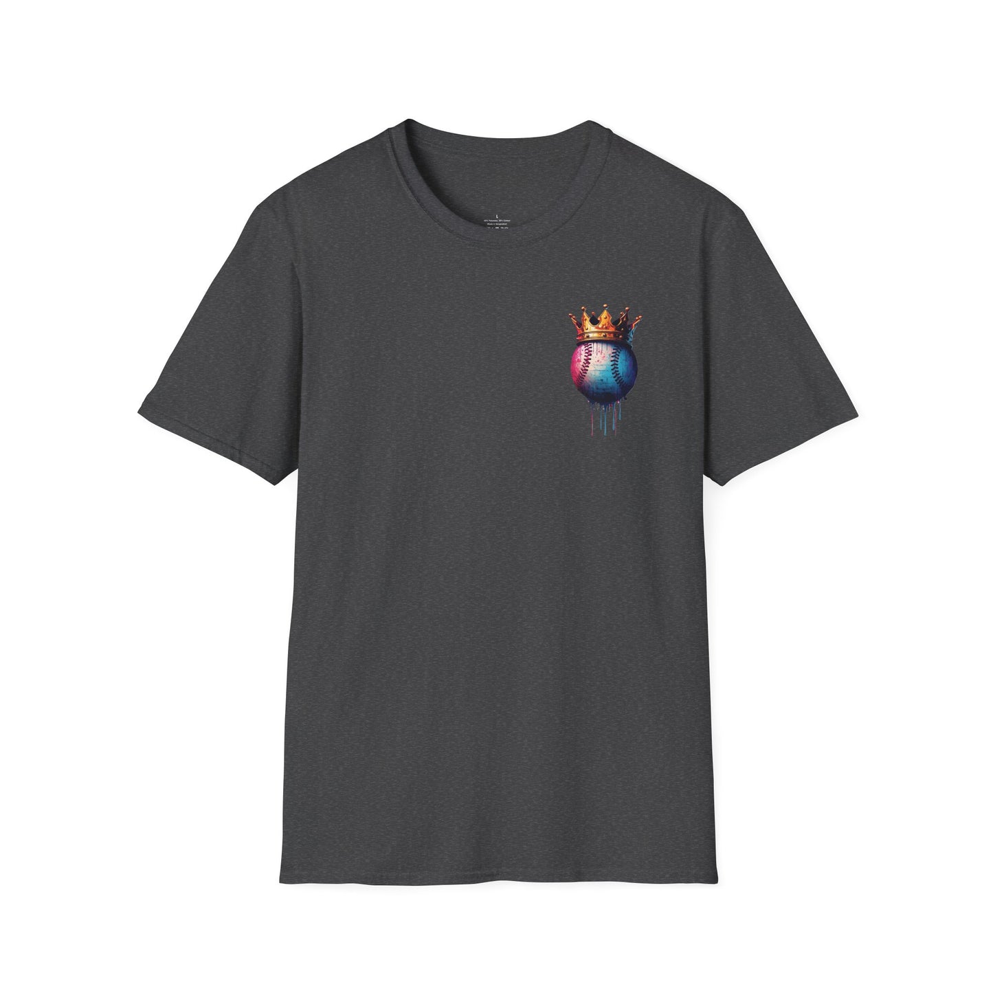 Baseball W/ Crown and Triple MDS on back unisex shirt