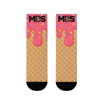 Small socks ice cream strawberry w/ MDS