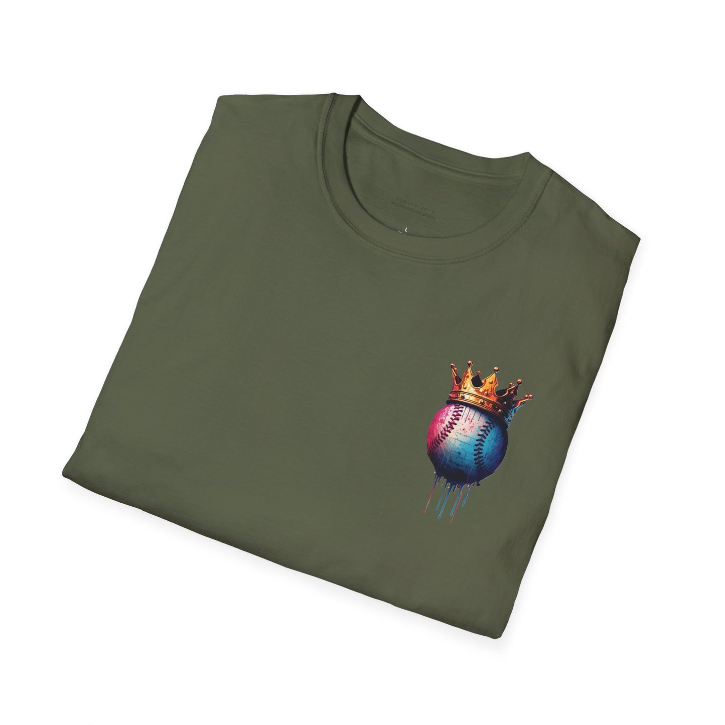 Baseball W/ Crown and Triple MDS on back unisex shirt
