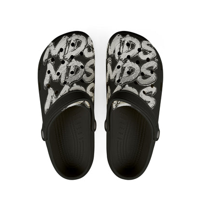 Clogs with white out MDS