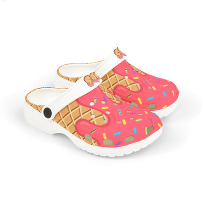 Kids youth clog Strawberry Ice cream