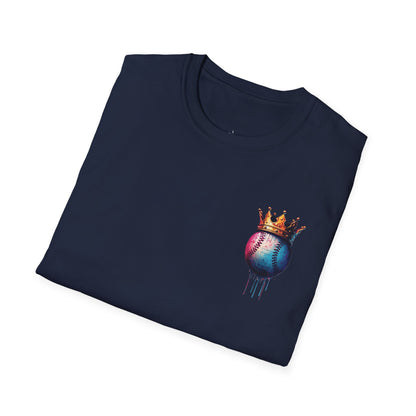 Baseball W/ Crown and Triple MDS on back unisex shirt