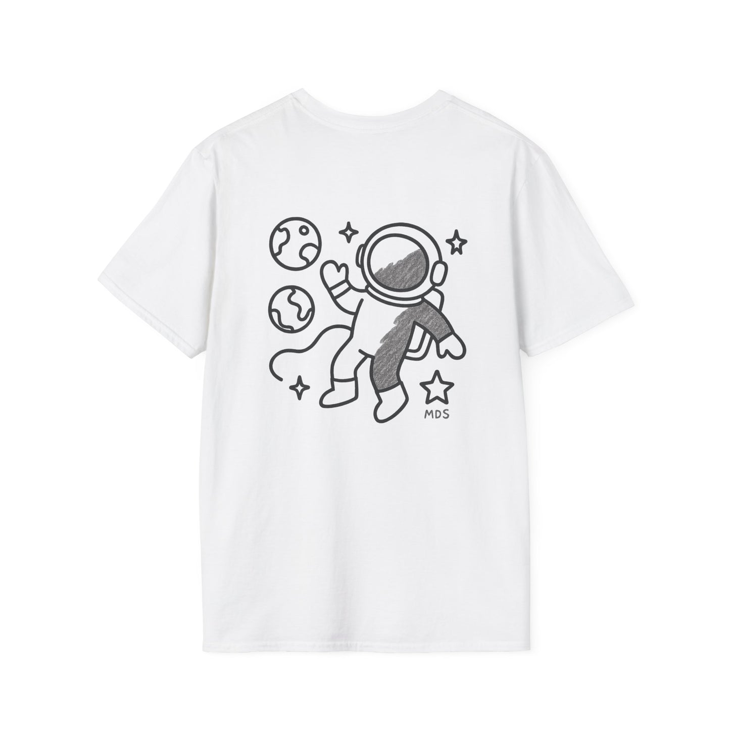 Outer space Grey crayon collection unisex shirt