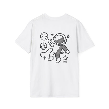 Outer space Grey crayon collection unisex shirt