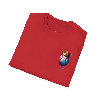 Baseball W/ Crown and Triple MDS on back unisex shirt