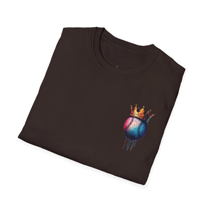 Baseball W/ Crown and Triple MDS on back unisex shirt