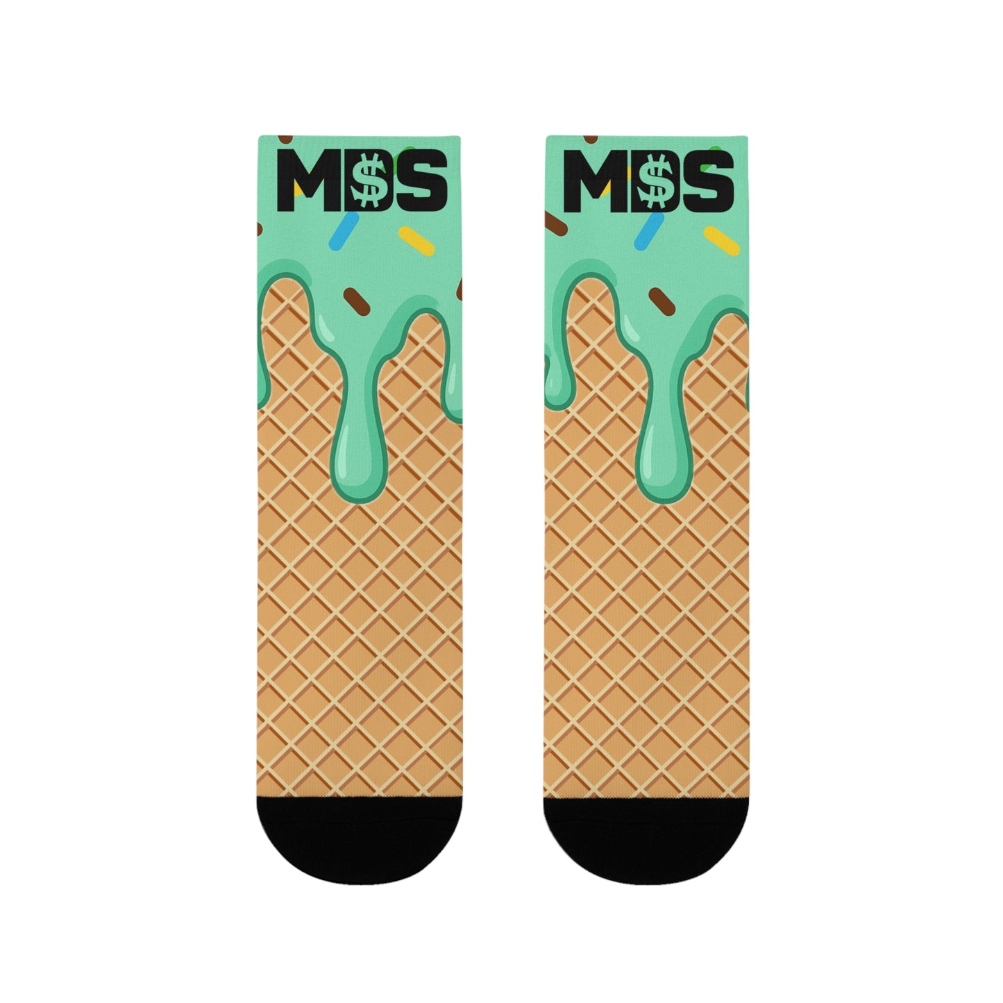 Small socks ice cream mint w/ MDS