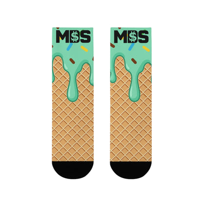 Small socks ice cream mint w/ MDS