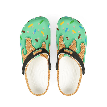 Clogs Mint ice cream drip matching mds
