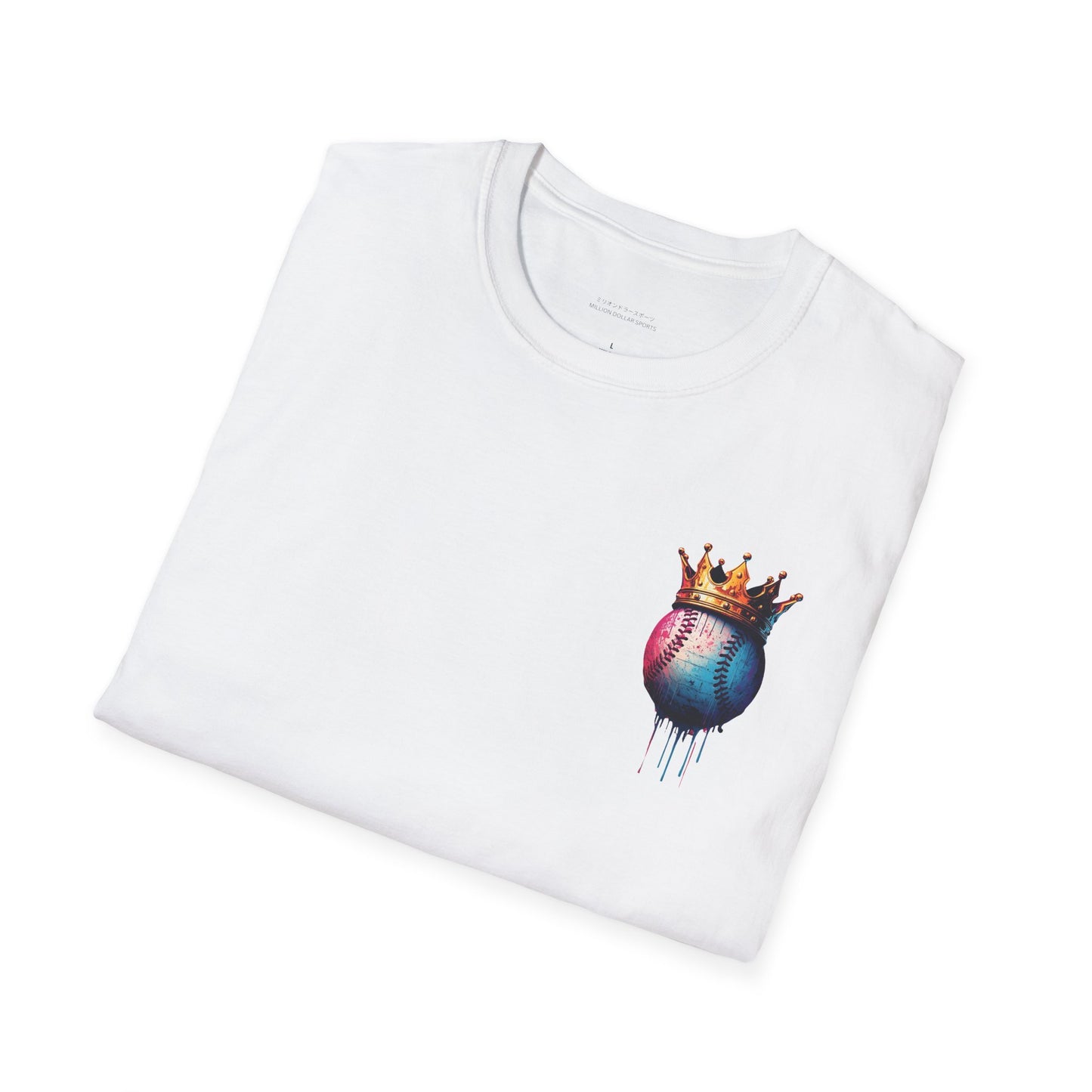 Baseball W/ Crown and Triple MDS on back unisex shirt