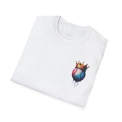 Baseball W/ Crown and Triple MDS on back unisex shirt