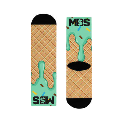 Small socks ice cream mint w/ MDS