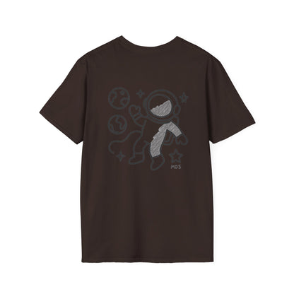 Outer space Grey crayon collection unisex shirt