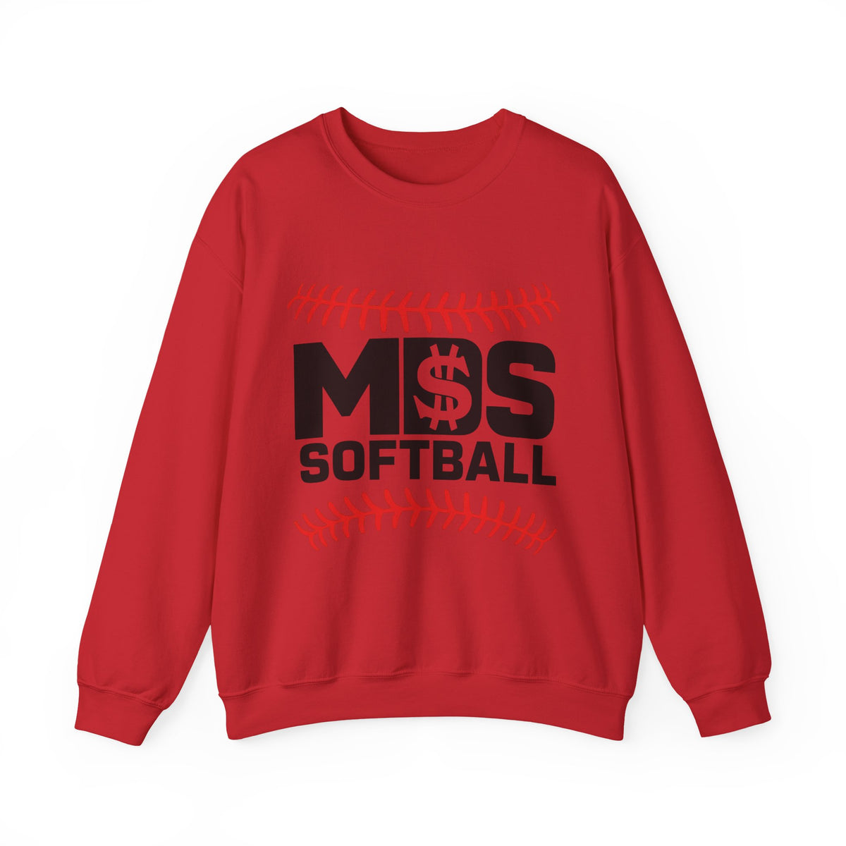 Softball Money Crewneck Sweatshirt, Unisex Sports Pullover, Perfect Gift for Softball Players, Casual Sportswear, Ideal for Team Events