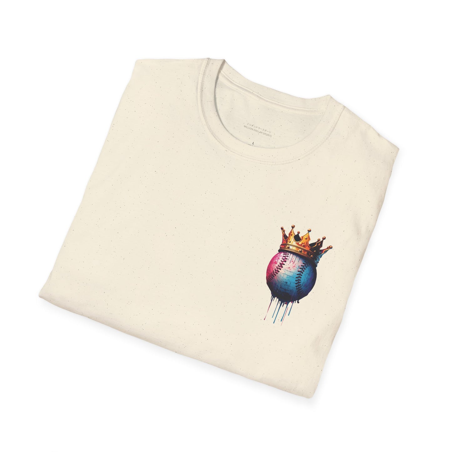 Baseball W/ Crown and Triple MDS on back unisex shirt