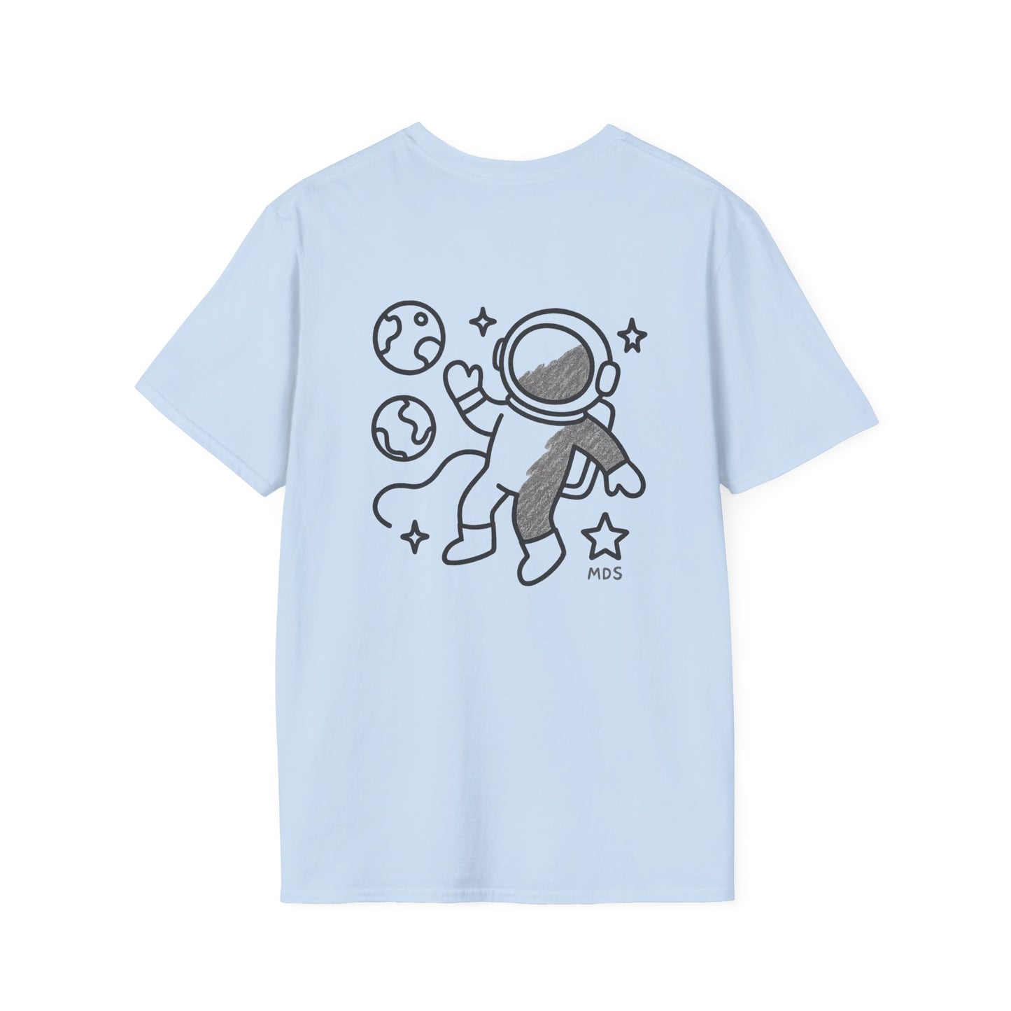 Outer space Grey crayon collection unisex shirt