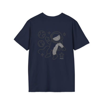 Outer space Grey crayon collection unisex shirt
