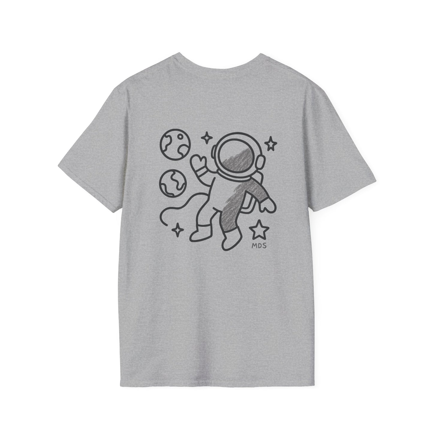 Outer space Grey crayon collection unisex shirt