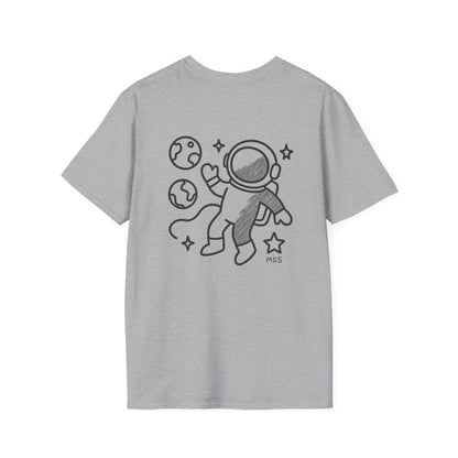 Outer space Grey crayon collection unisex shirt