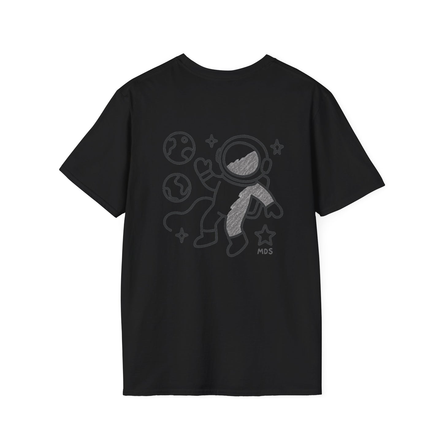 Outer space Grey crayon collection unisex shirt
