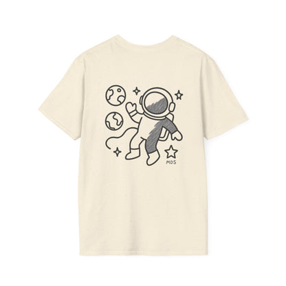 Outer space Grey crayon collection unisex shirt