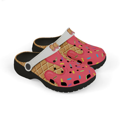 Kids youth clog Strawberry Ice cream