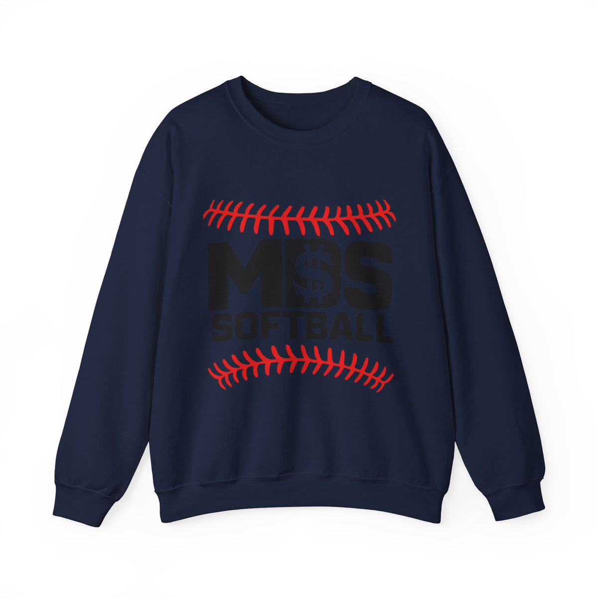 Softball Money Crewneck Sweatshirt, Unisex Sports Pullover, Perfect Gift for Softball Players, Casual Sportswear, Ideal for Team Events
