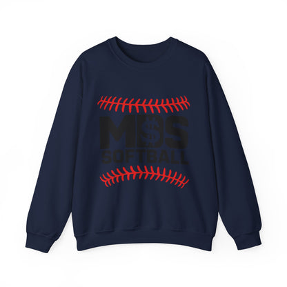 Softball Money Crewneck Sweatshirt, Unisex Sports Pullover, Perfect Gift for Softball Players, Casual Sportswear, Ideal for Team Events