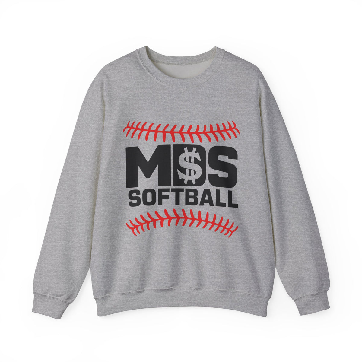 Softball Money Crewneck Sweatshirt, Unisex Sports Pullover, Perfect Gift for Softball Players, Casual Sportswear, Ideal for Team Events