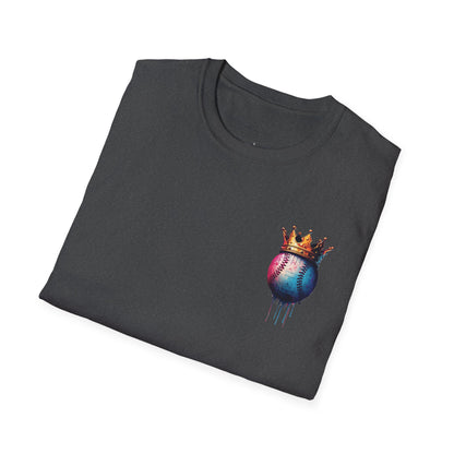 Baseball W/ Crown and Triple MDS on back unisex shirt