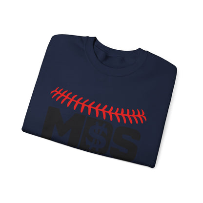 Softball Money Crewneck Sweatshirt, Unisex Sports Pullover, Perfect Gift for Softball Players, Casual Sportswear, Ideal for Team Events