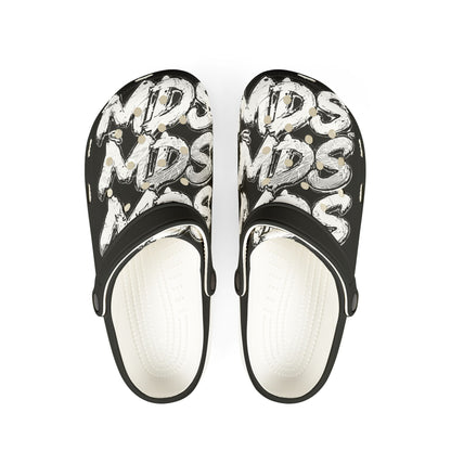 Clogs with white out MDS