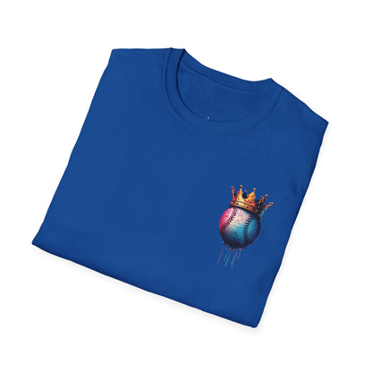 Baseball W/ Crown and Triple MDS on back unisex shirt