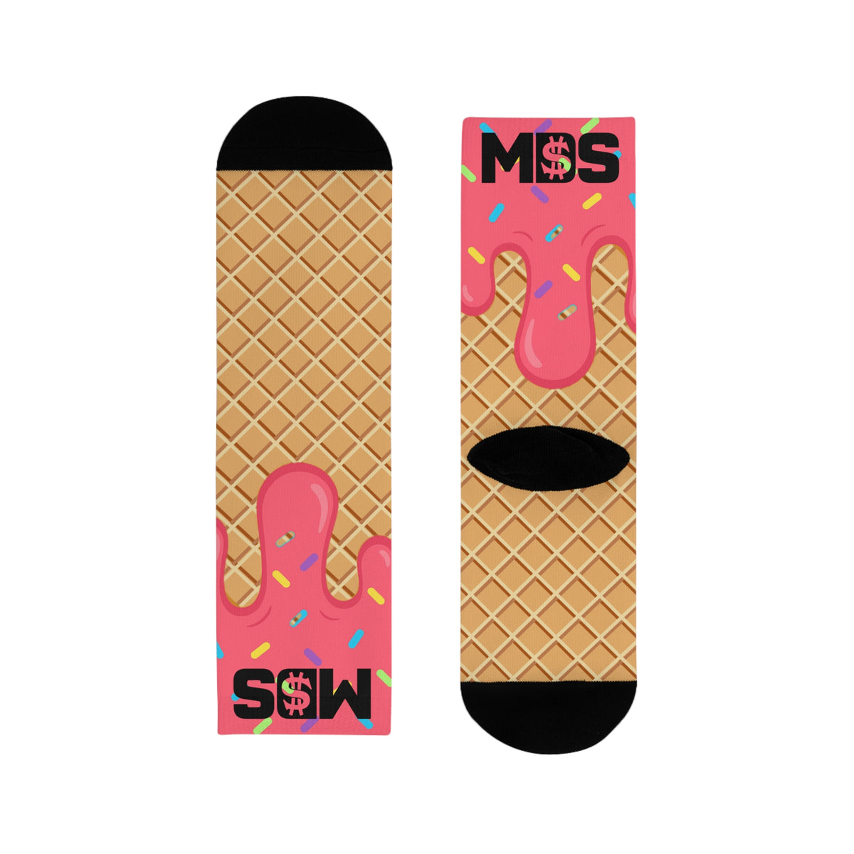Small socks ice cream strawberry w/ MDS