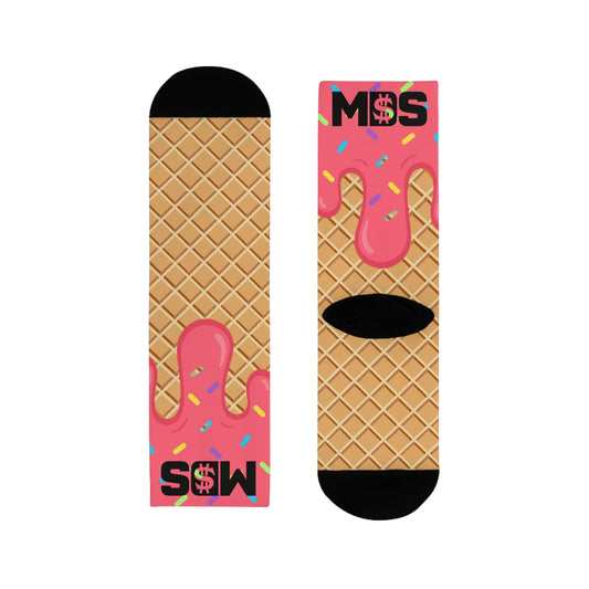 Small socks ice cream strawberry w/ MDS
