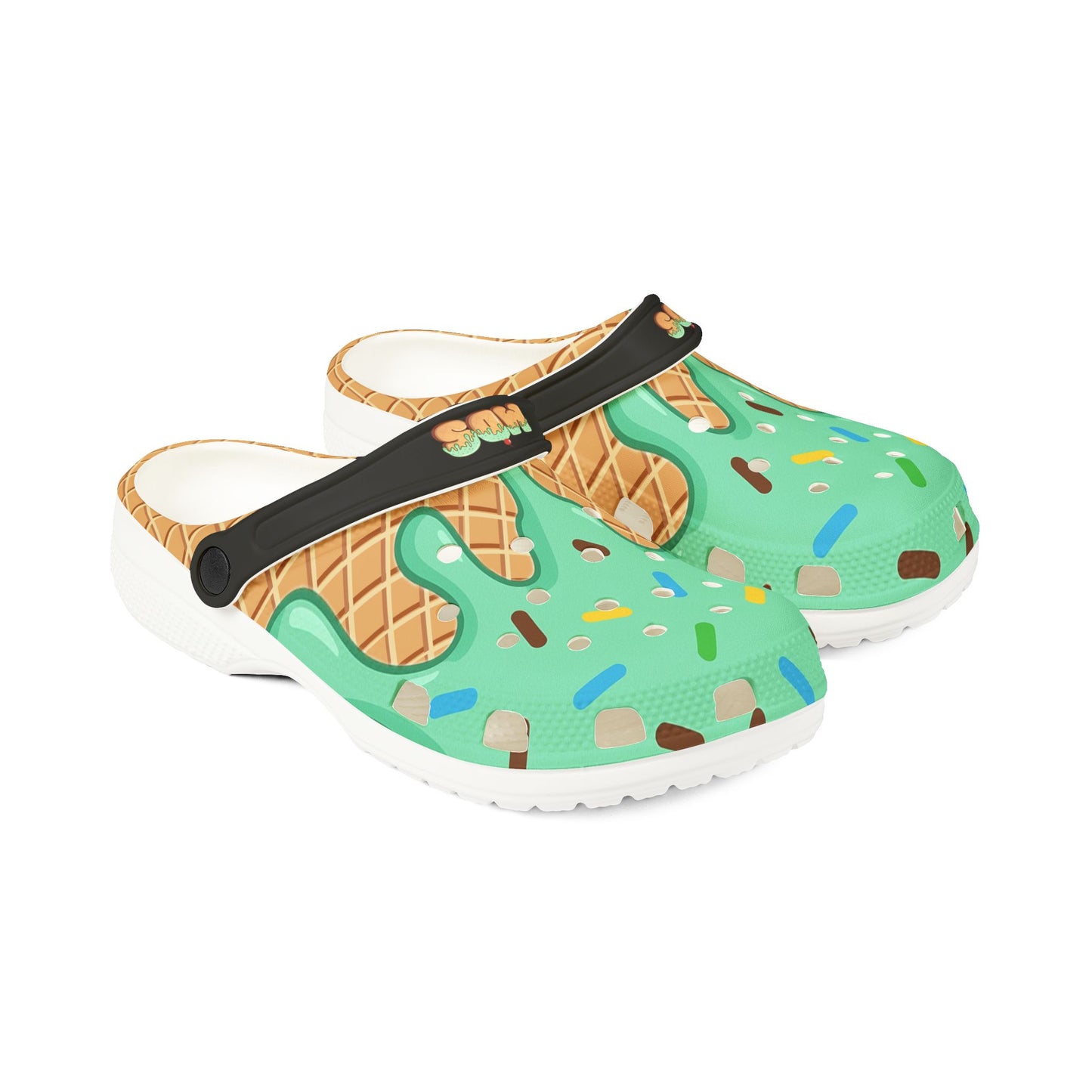 Clogs Mint ice cream drip matching mds