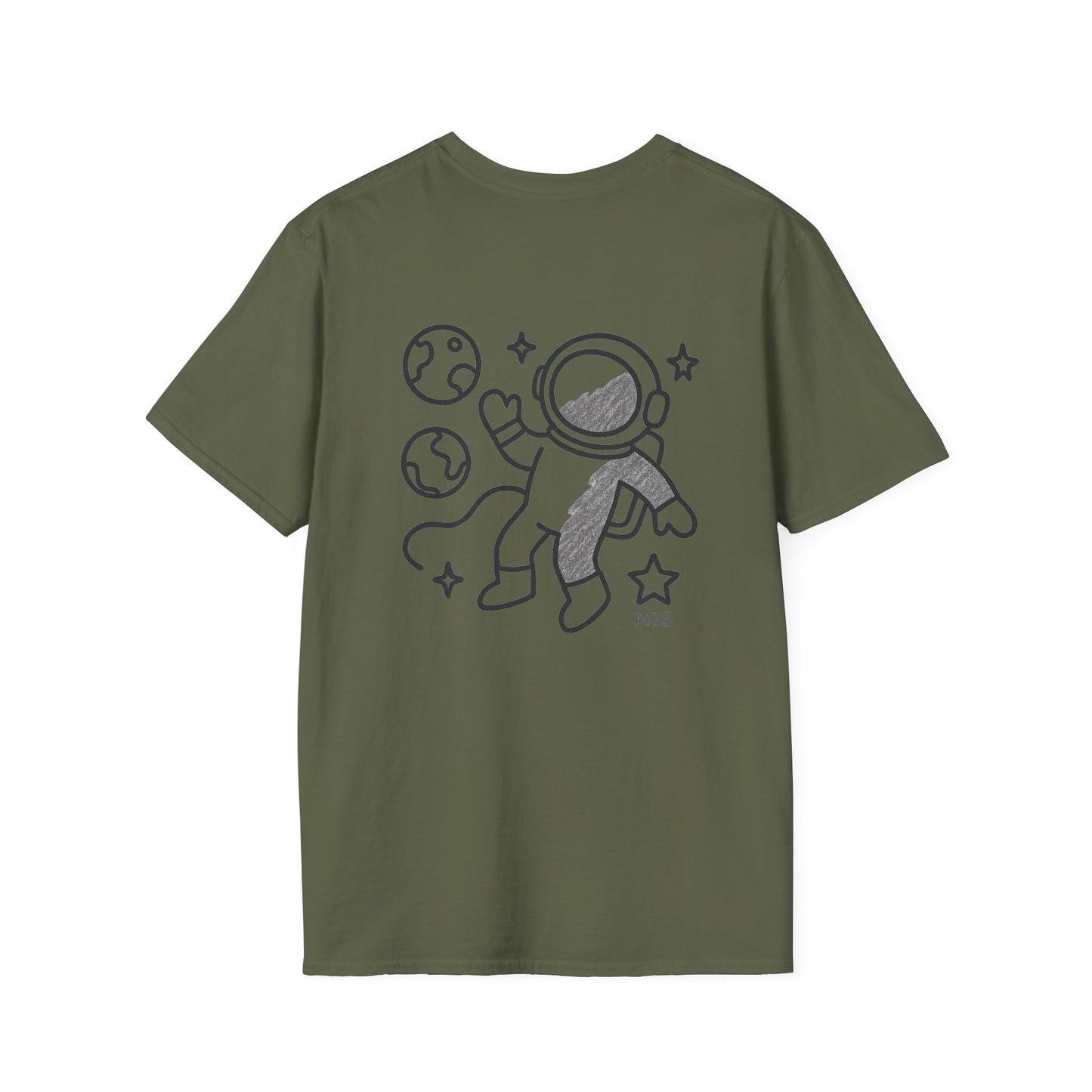 Outer space Grey crayon collection unisex shirt