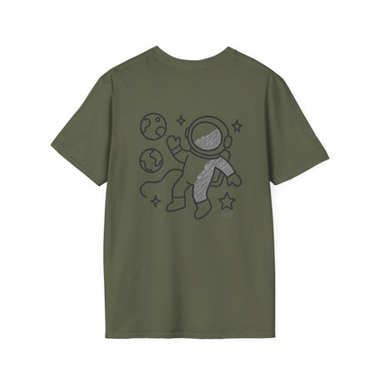 Outer space Grey crayon collection unisex shirt