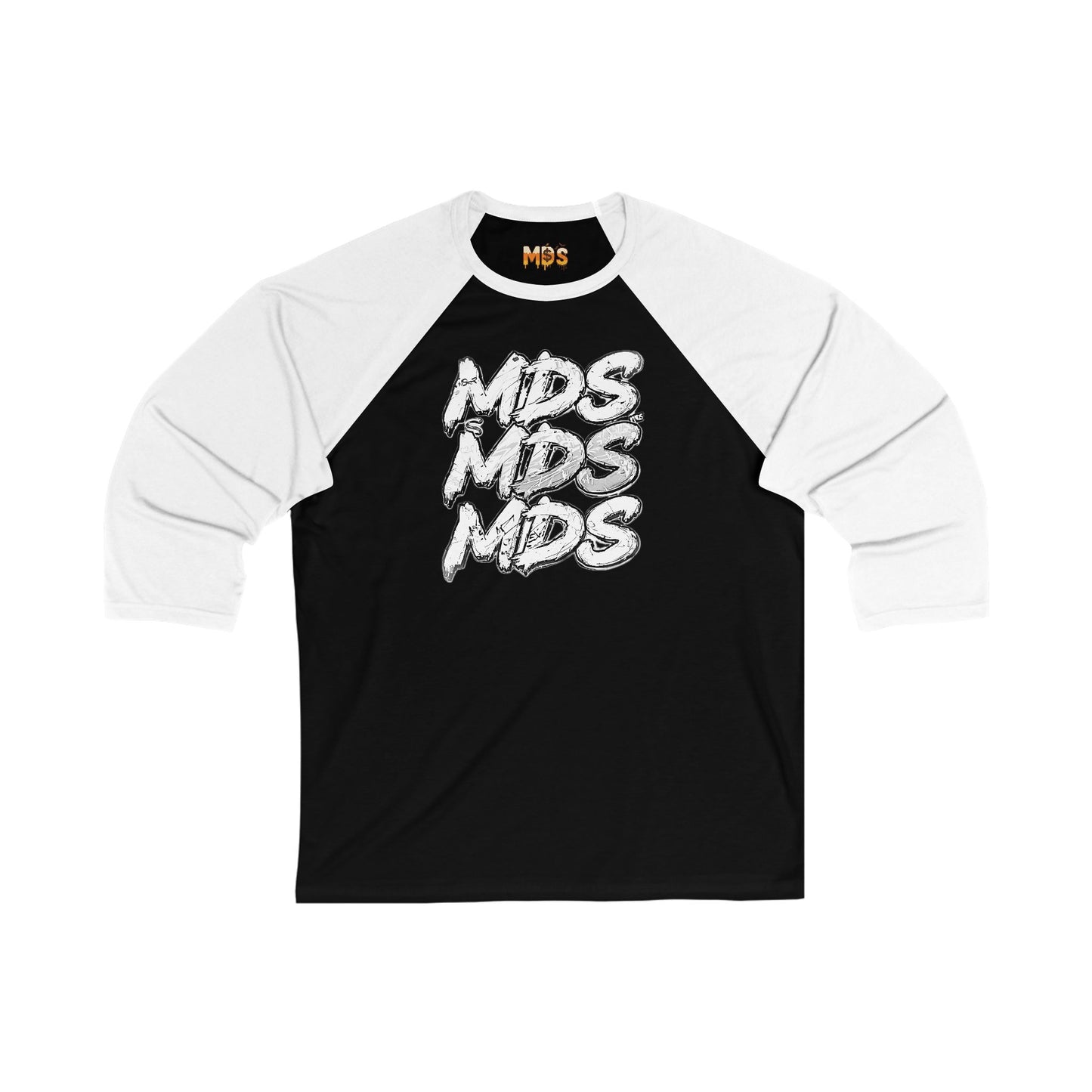 Coach’s pick 3/4 baseball tee with Tri MDS and MDS label