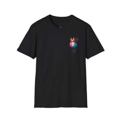Baseball W/ Crown and Triple MDS on back unisex shirt