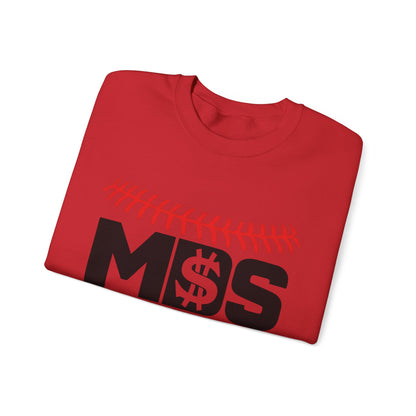 Softball Money Crewneck Sweatshirt, Unisex Sports Pullover, Perfect Gift for Softball Players, Casual Sportswear, Ideal for Team Events